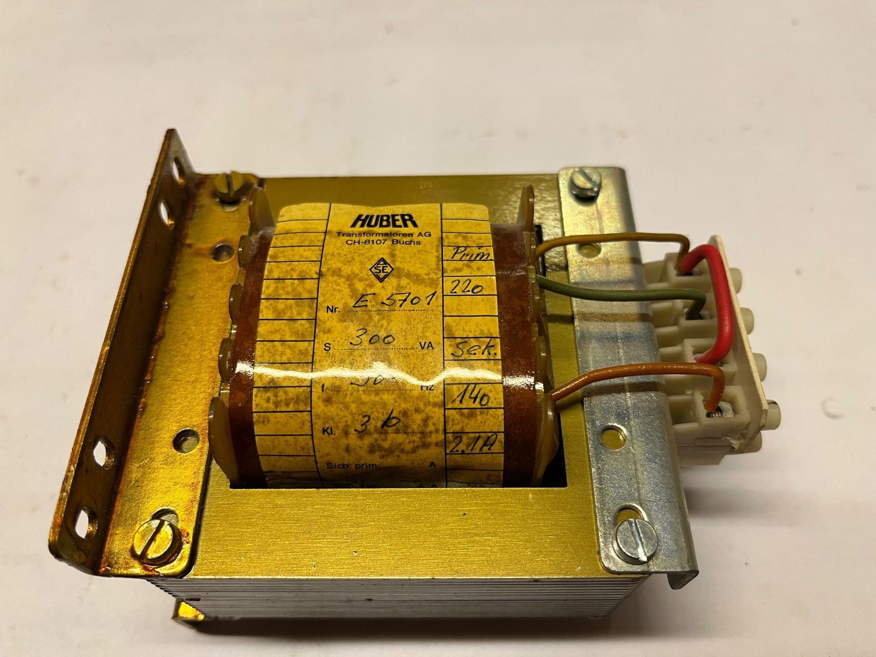 Componenti elettronici: Huber Transformator 230V – Usato da Küblis venduto da hypofacto 2
