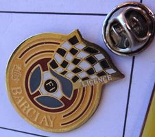 Pin BARCLAY Licence  F  1