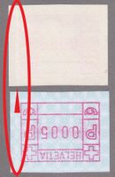 ATM 7Ax_Abart RILLE, "EINKERBUNG IM PAPIER" rechts ! **