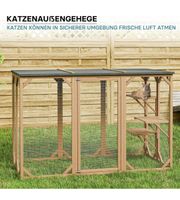 + Wiltec Wetterfestes Outdoor Katzengehege 180x80x111,8