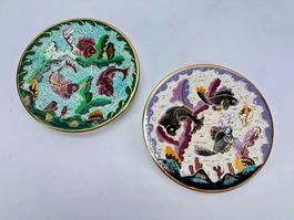 2x Lamarche-Keramikteller MONTE-CARLO, 50er