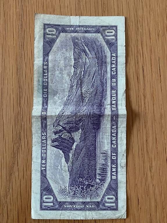 Banconote: Alte canadische 10 doller note – Usato da Buelach venduto da moor22 1