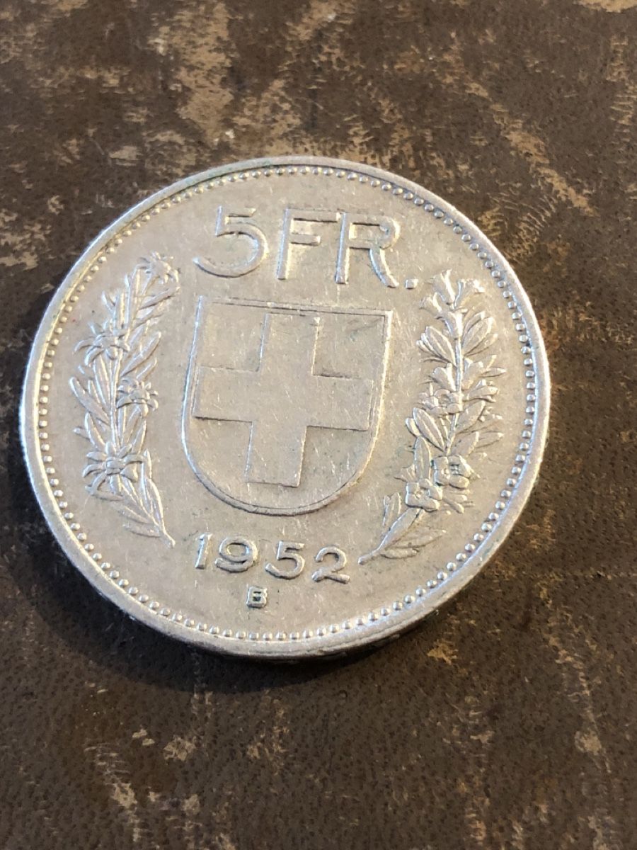 Tutti le monete: 5 Franken 1952 – Nuovo (secondo la descrizione) da Mühlethal venduto da nyffeler2815