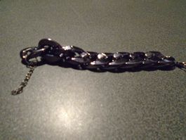 Armband grosse Glieder, antrazit