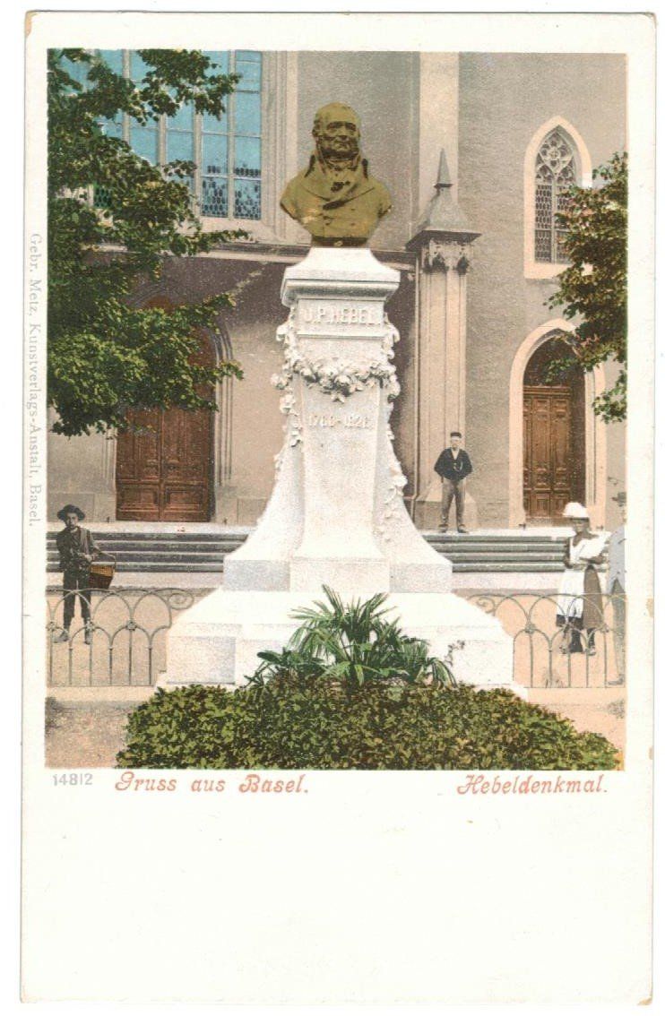Ansichtskarten: AK Basel Hebeldenkmal – Gebraucht aus Zürich von tol_b7c7