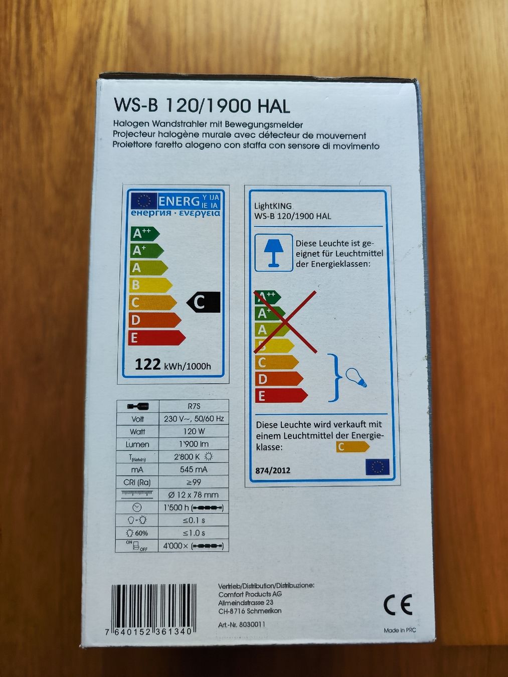 Fari: Halogen Scheinwerfer mit Bewegungsmelder – Nuovo e nell'imballaggio originale da Birmensdorf ZH venduto da Hagenbuchertrade 4