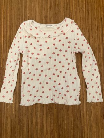 Shirt mit Blumenmuster, Grösse 110, Langarm, C&A 🛍️
