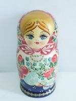 Ukrainischer Puppe Matroschka Holzpuppe 5 Stück