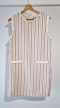 ASOS Kleid, Gr. 40, gestreift, Fransen-Look, Sommerkleid