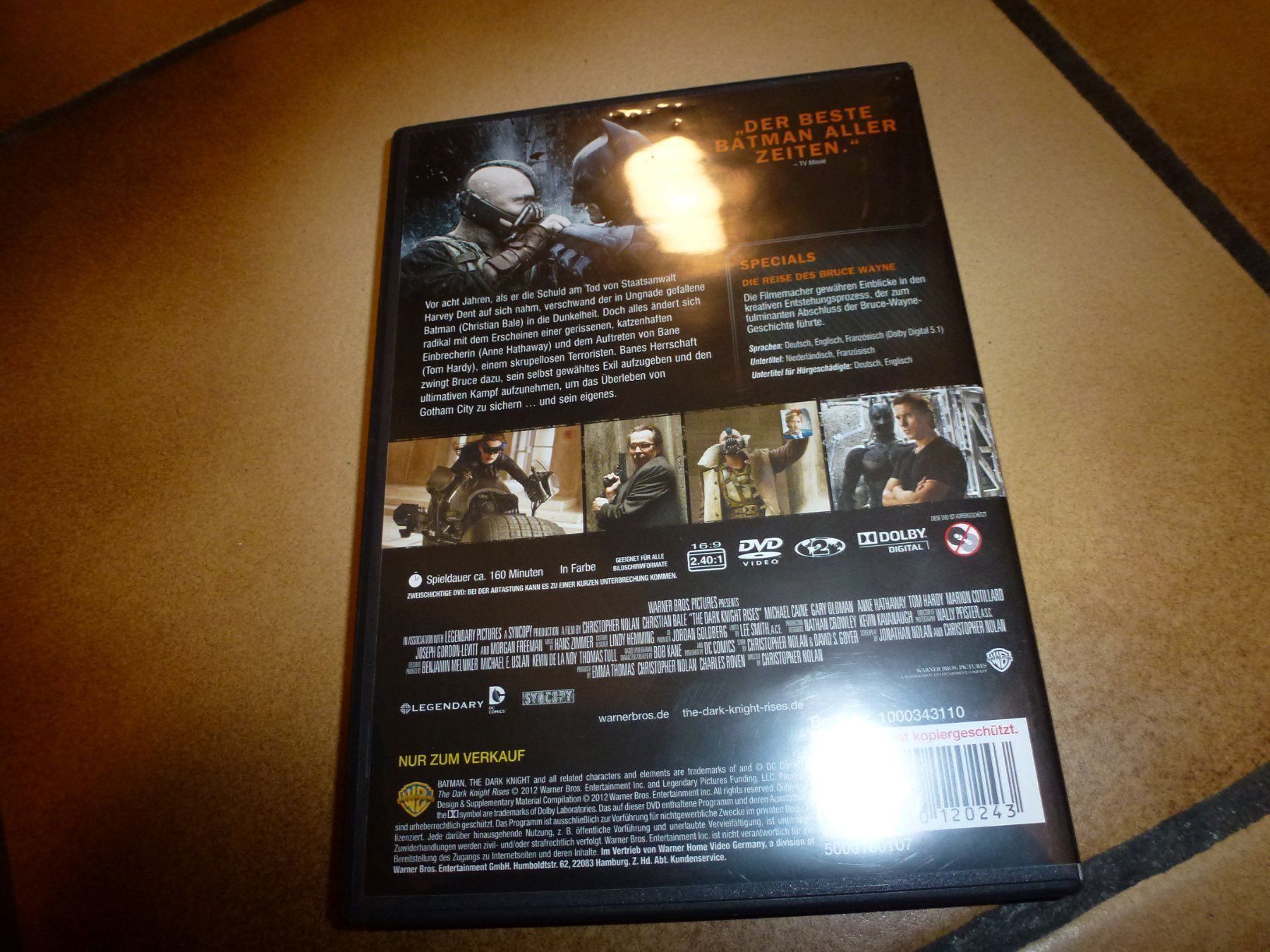 Tutti i DVDs: The Dark Knight Rises DVD – Usato da Olten venduto da Disc-Verkauf 2