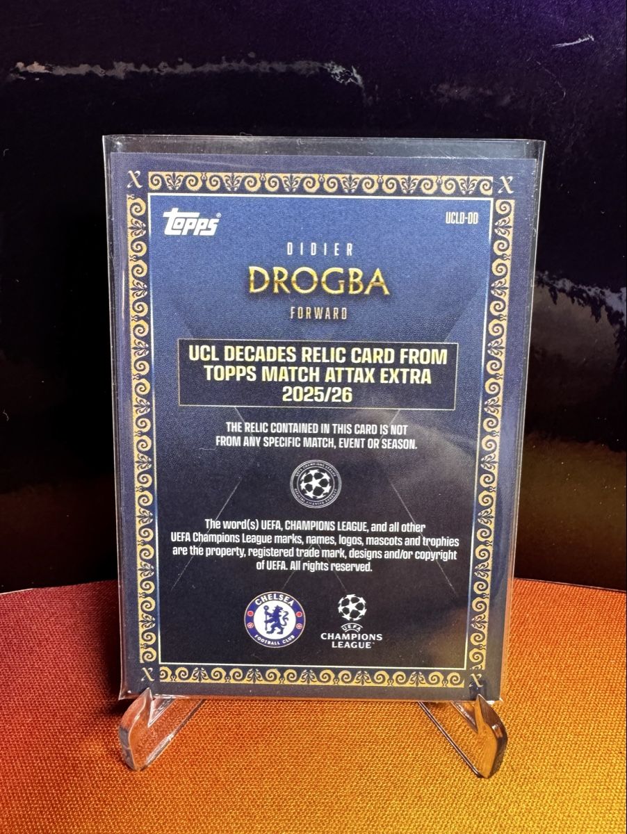 Topps Carte collezionabili: D. Drogba / Match Attax Extra 25-26 / Relic UCLD-DD – Nuovo (secondo la descrizione) da Berneck venduto da GL-Tradingcards 1