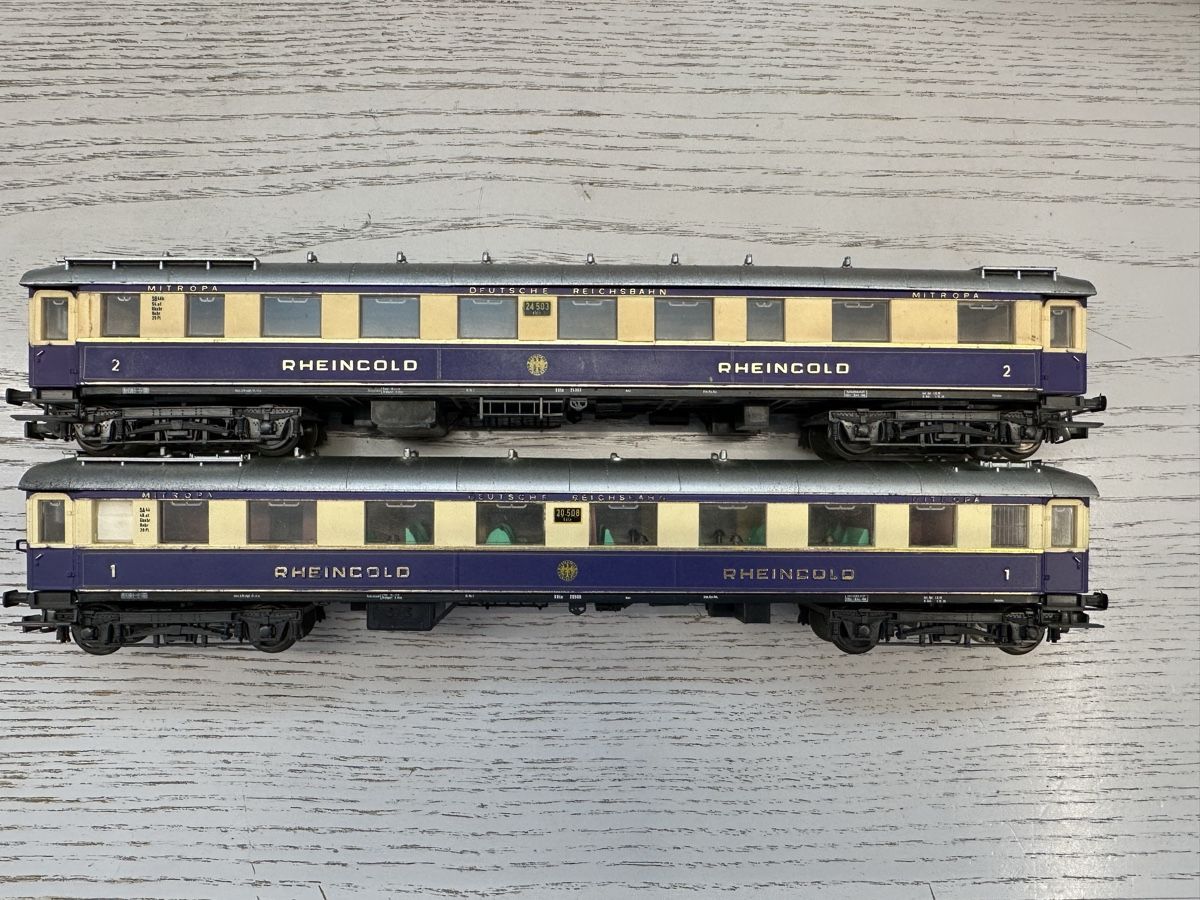 Liliput Modellini di ferrovie: Liliput DRG 2x Personenwagen – Usato da Lupsingen venduto da New-Haven 3