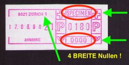 SFS Schweiz SPECIMEN 5_Zürich 1_4 GROSSE NULLEN_lila_schmal