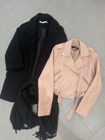 Giacca rosa PULL&BEAR Taglia M eco pelle 