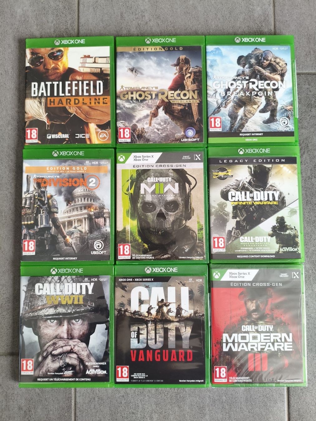 Spiele: 9 Jeux Xbox One – Gebraucht aus Dompierre FR von F.Blanco