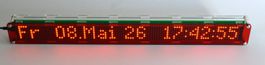 Digitaluhr LED Matrix mit ESP32 und Wlan 42 cm