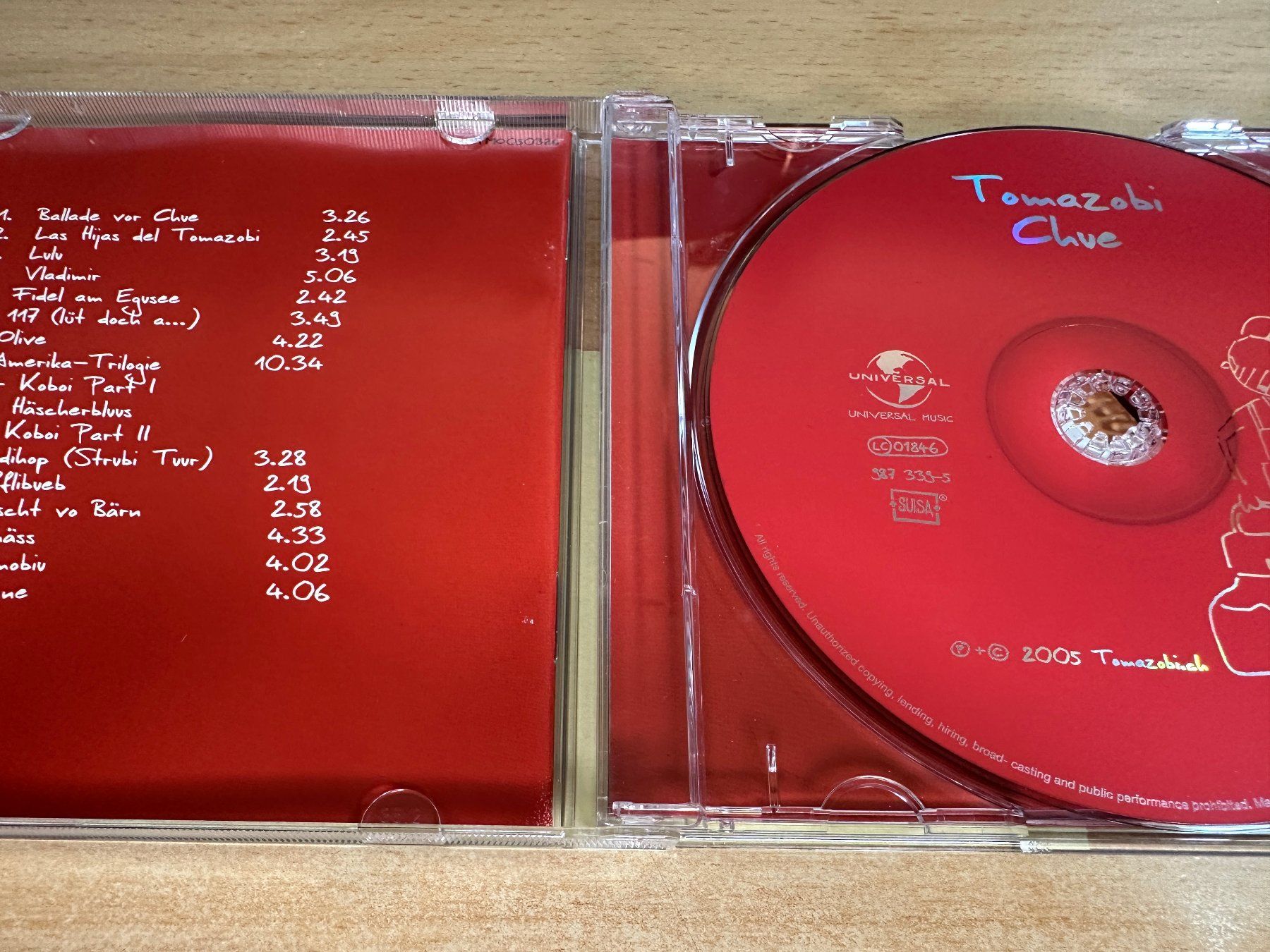 CD: S7 Tomazobi – Chue – Usato da Rikon im Tösstal venduto da Alpenmutz 2