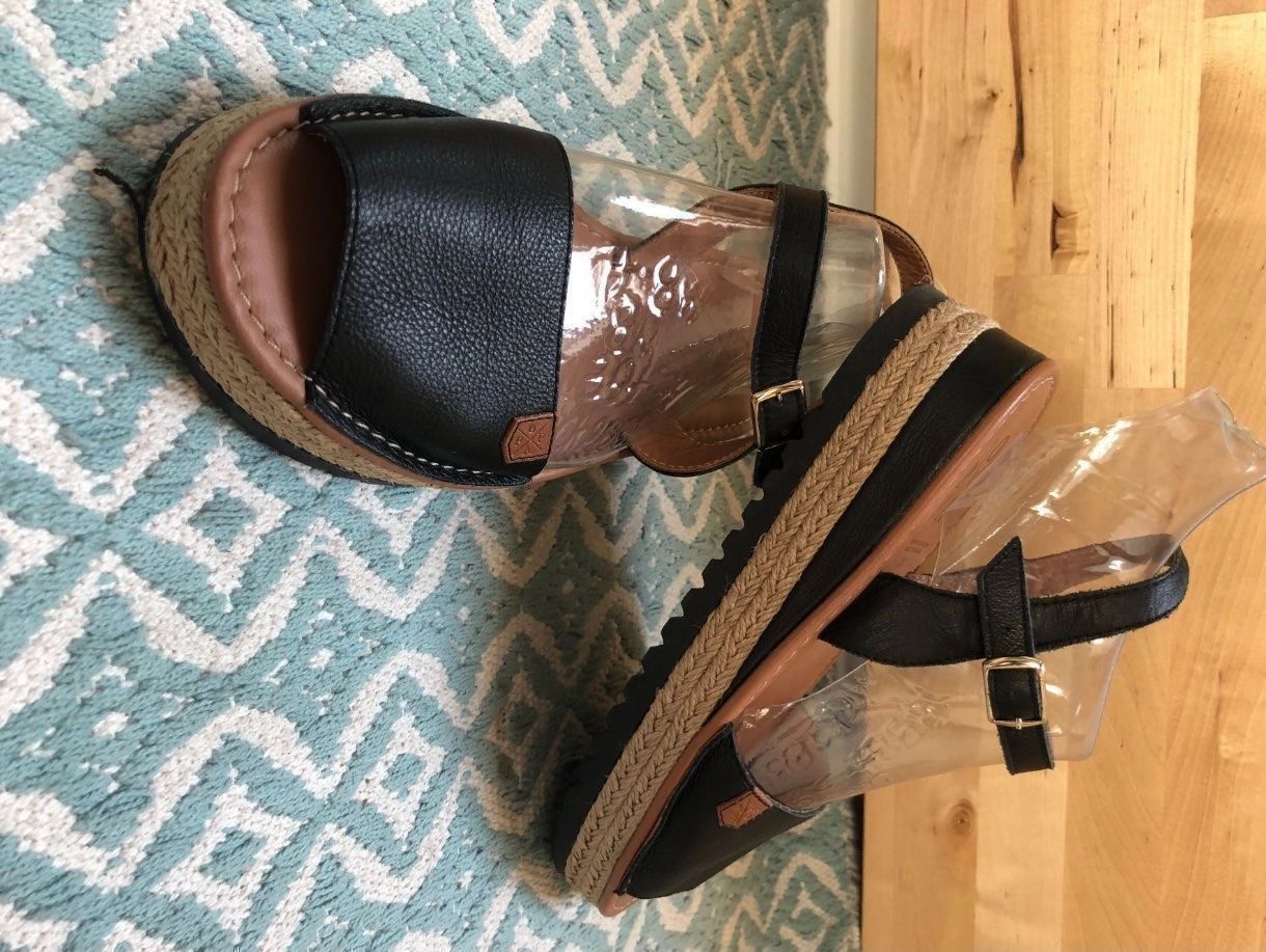 Damenschuhe: Schwarze popa keilsandalen gr 38 – Gebraucht aus Winterthur von EasyRS 1