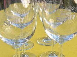 6 Aperol Spritz Stielgläser dickwandig