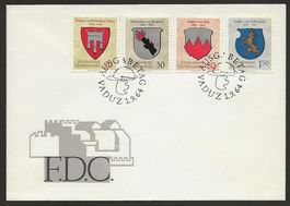 LIECHTENSTEIN 1964 FDC  Wappen I