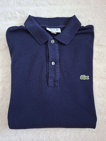 Polo Lacoste bleu marine, taille 4, slim fit, 