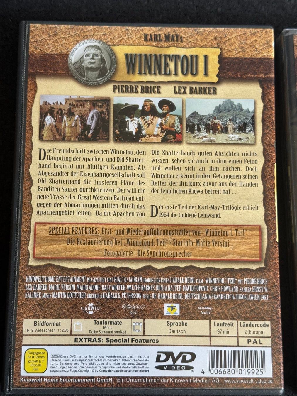 Tutti i DVDs: WINNETOU I + II + III DVD's DE – Usato da Fribourg venduto da tschjoly 4