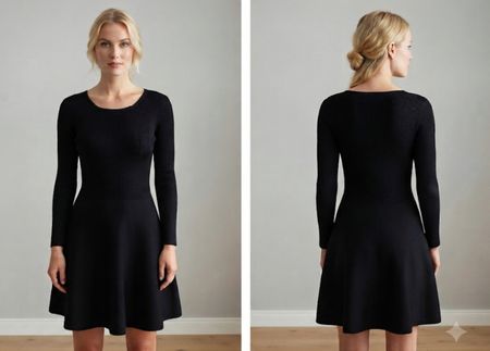 Robe noire MAX&Co. longueur genoux taille XL 3/4 