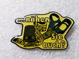 Ansteckpin 35: nähen....Sie auch?