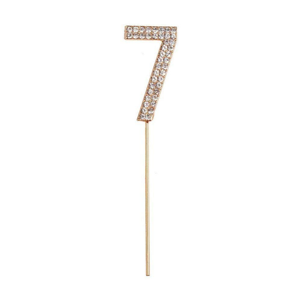 Tutte le decorazioni: Torten Glitzerzahl 7 – Nuovo e nell'imballaggio originale da Oensingen venduto da Liquidations-Shop