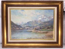 Jolie huile sur toile (45 x 32 cm)