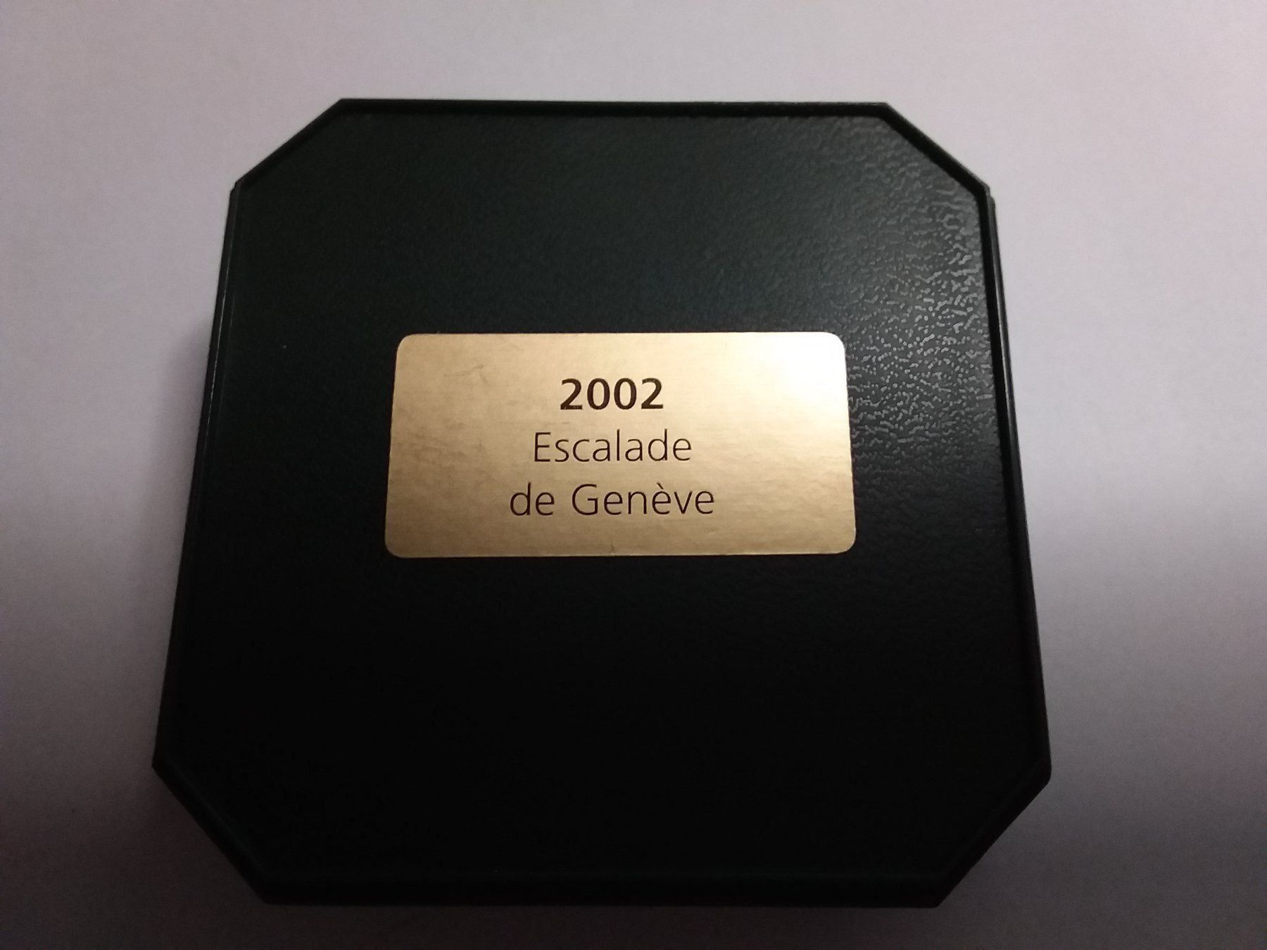 Toutes les monnaies: 2002 Escalade de Geneve PP – Neuf avec emballage d'origine à Neuchâtel par pasprie 2