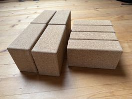 Yoga Block aus Kork 8 Stück
