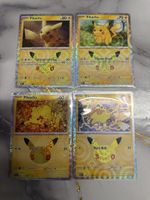 Pokemon pikachu 30th anniversary lot 4 english