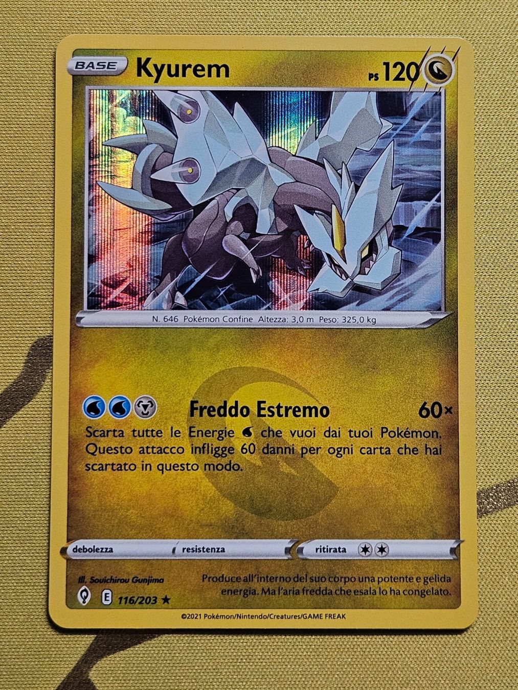 Pokémon Carte collezionabili: Evolving Skies - Kyurem 116/203 IT – Usato da Bellinzona venduto da Pokemarco