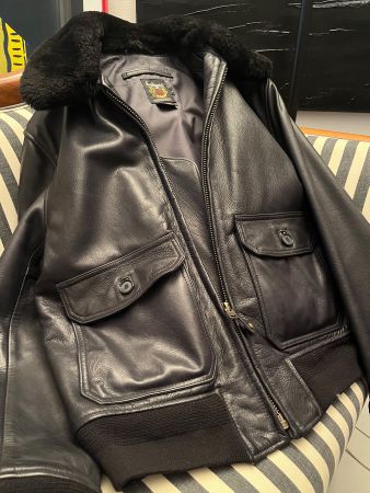 Veste en cuir Schott NYC Premium Bomber