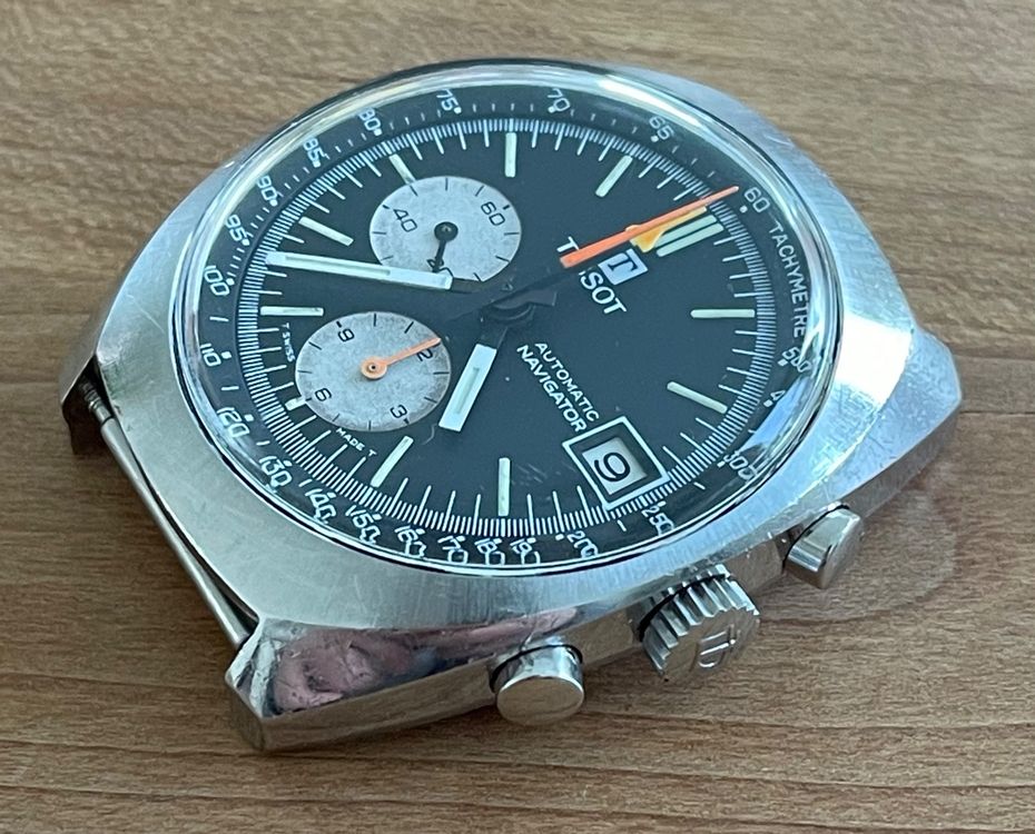 1970er Tissot Navigator Chrono Auto Ref 45501 Revision
