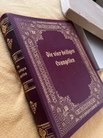 Antike Bibel Buch Sakrales JESUS Di vier Evangelien