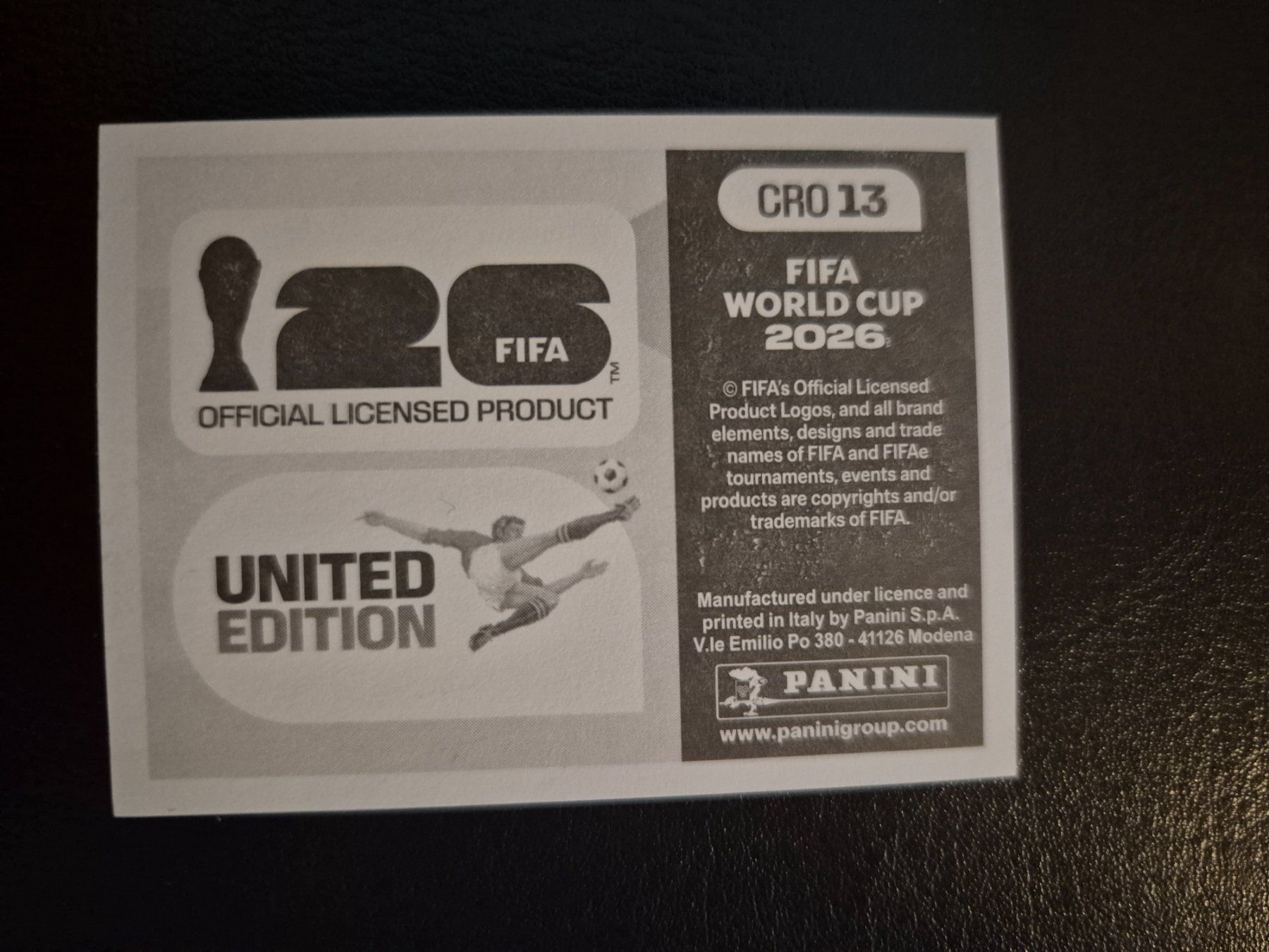 Panini Carte collezionabili: Panini WM 26 CRO 13 – Nuovo (secondo la descrizione) da Rorschacherberg venduto da AJ3108 1