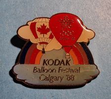 Ballon Pin Kodak Ballon Festival  Calgary 1988