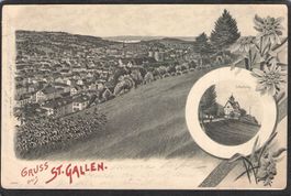 ^Gruss aus St. Gallen , Falkenburg ,  gel. 1899