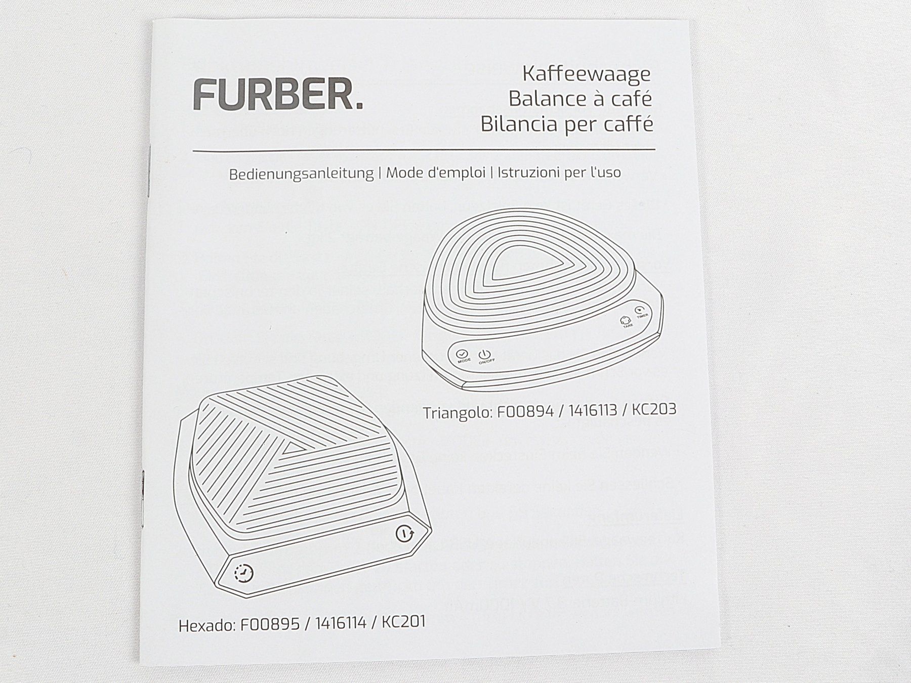 Matériel de laboratoire: FURBER TRIANGOLO 4 Kaffeewaage – Neuf (Voir description) à Steinen par Restwert_Steinen 4