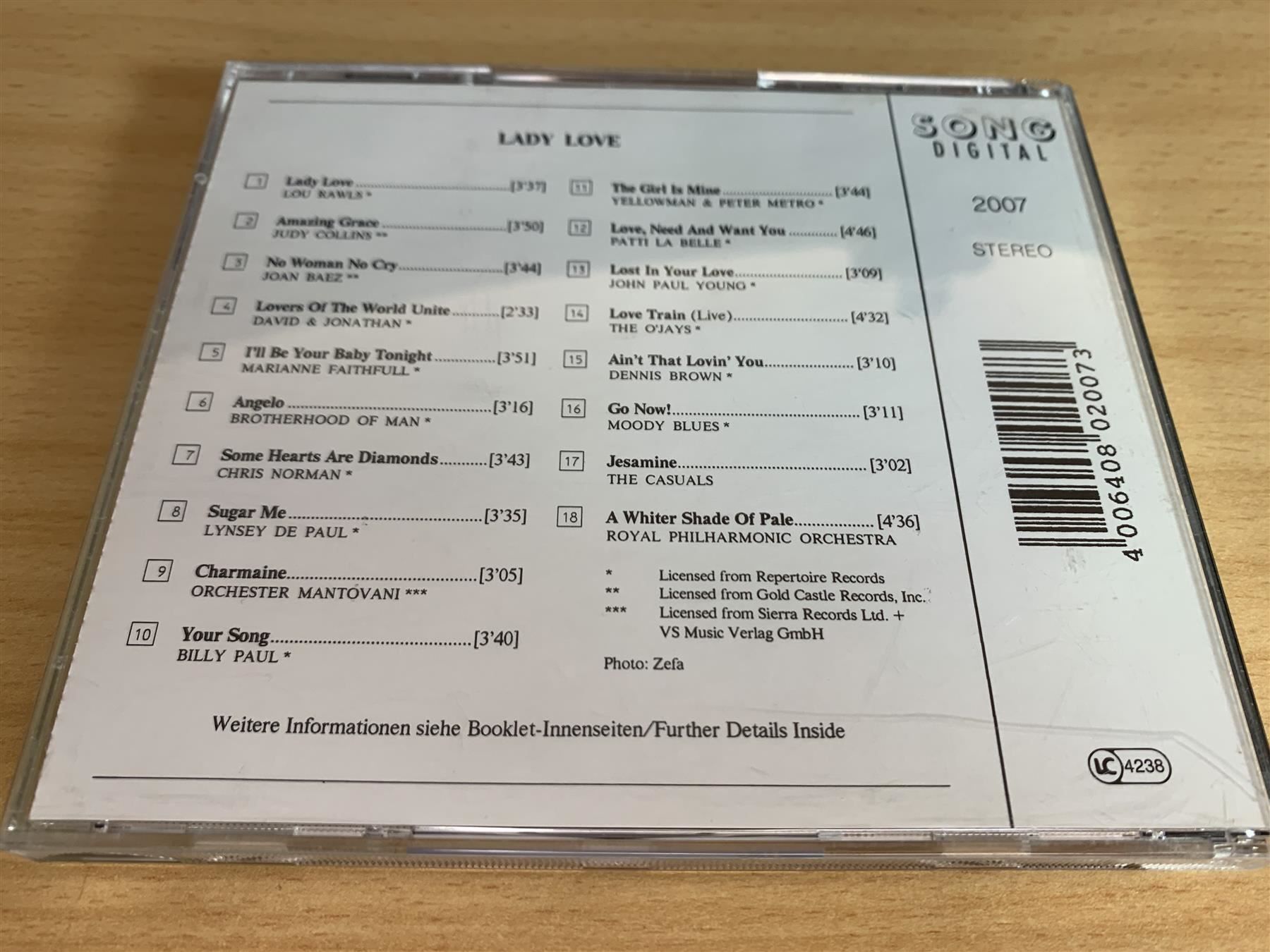 CD: Various – Lady Love – Usato da Rikon im Tösstal venduto da Alpenmutz 1