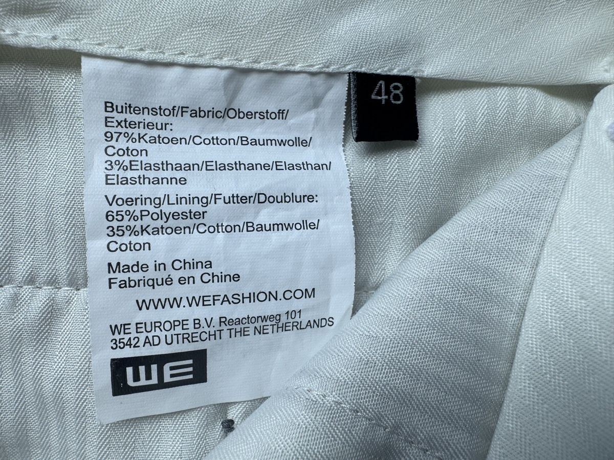 We Pantaloni: WE Chino Hose, beige, Grösse 48 – Nuovo (secondo la descrizione) da Kollbrunn venduto da Frma18 2