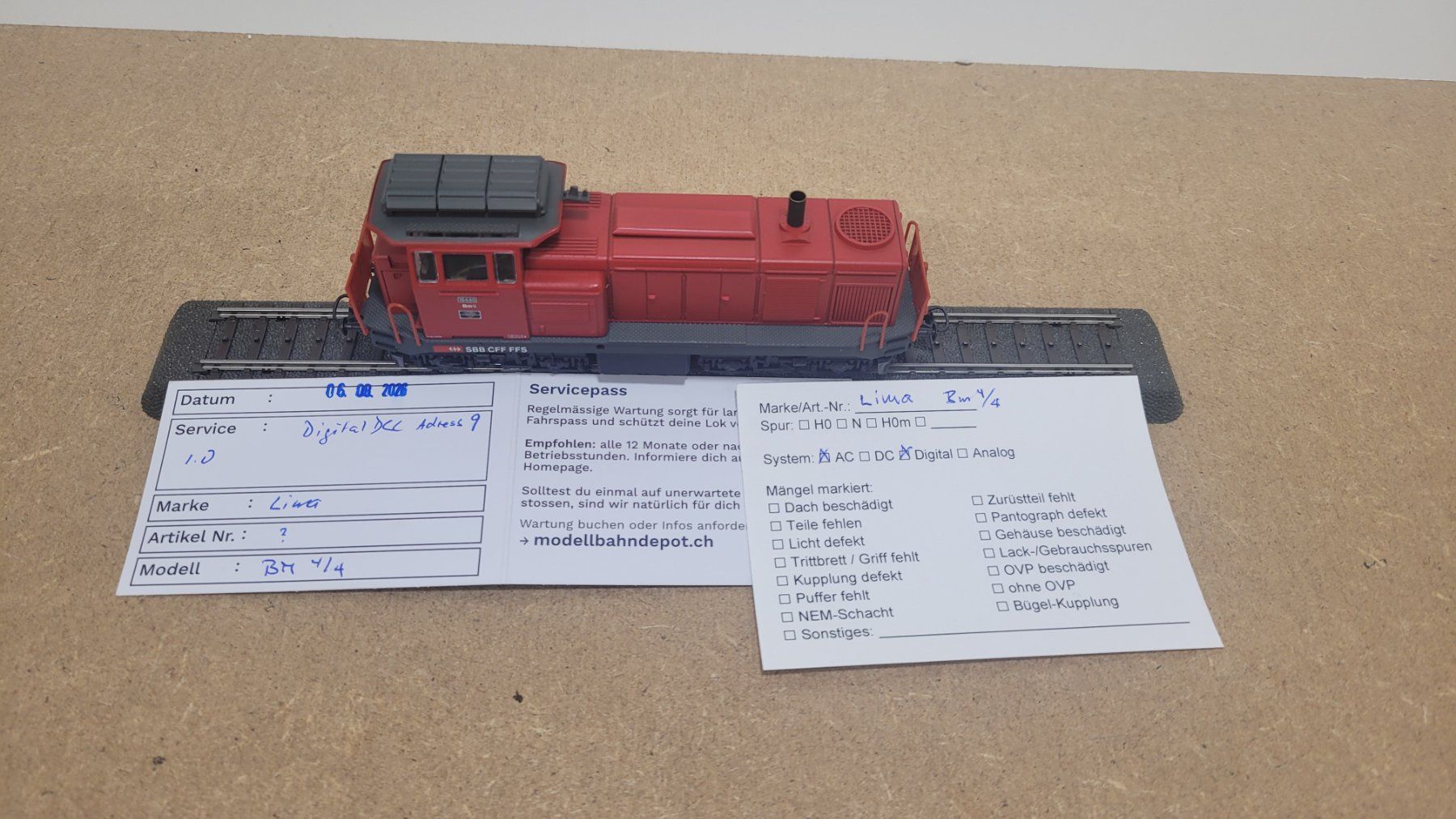 Lima Modellini di ferrovie: Spur H0 LIMA Bm 4/4 SBB GEPRÜFT Digital – Usato da Büsserach venduto da ModellbahnDepot 1