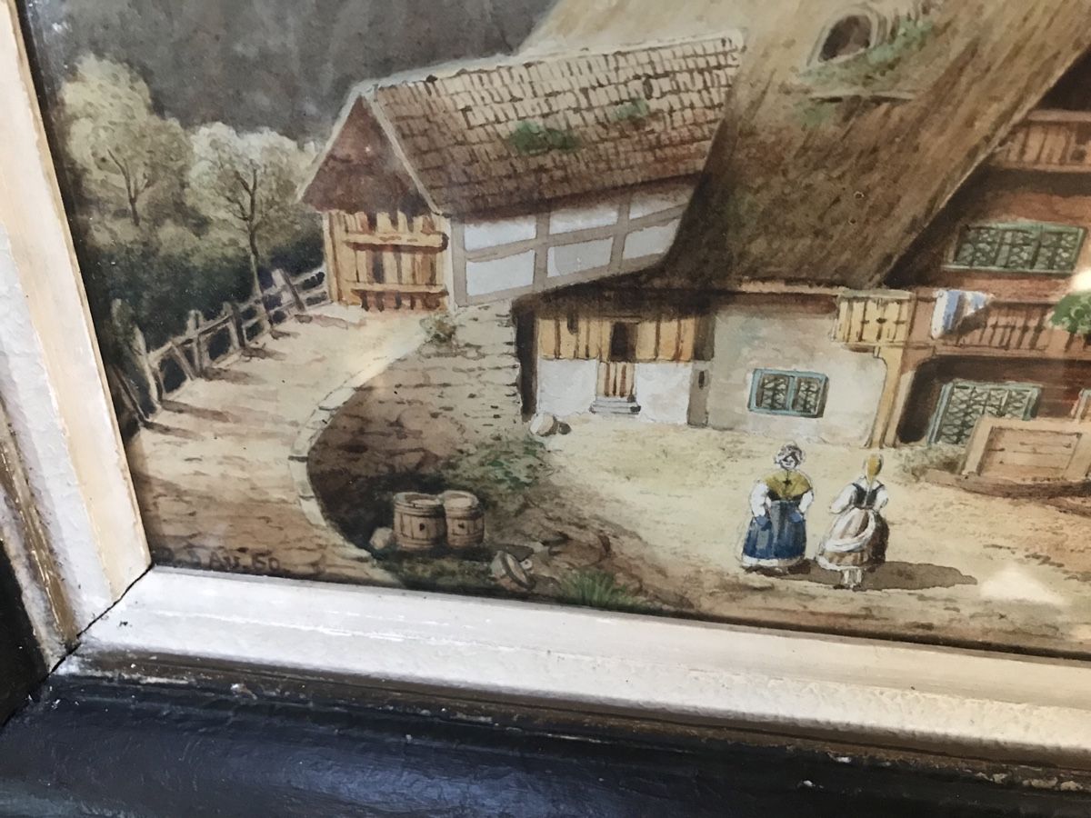 Dipinti: Aquarell 1860 – Usato da Wolfhalden venduto da SecondAntique 4