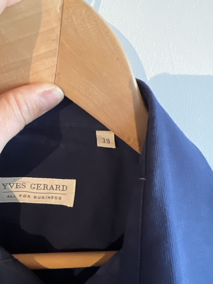 Camicie: Yves Gerard Hemd, Gr. 39, Navy Blau – Usato da Wallisellen venduto da sarinavs 2