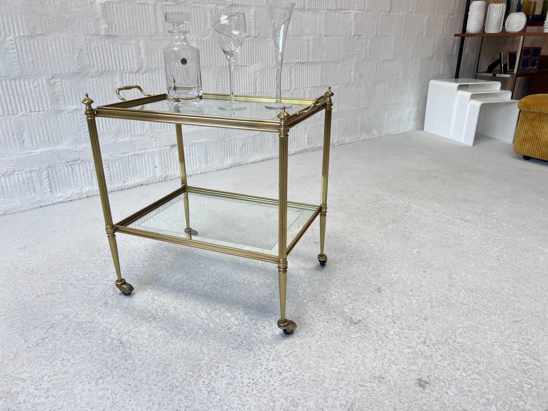 Servierwagen: Vintage Messing Servierwagen – Gebraucht aus Walzenhausen von stilvollwohnen 5
