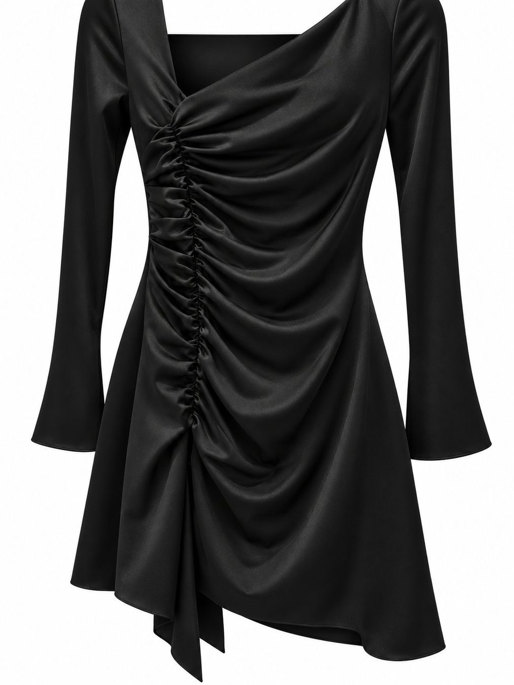 Vestiti: Black Ruched Mini Dress – Nuovo (secondo la descrizione) da Obfelden venduto da sib_8l25 1