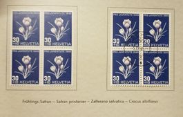 1945, Geschenkheft Pro Juventute ET, im 4-Block Kt. 195.-++