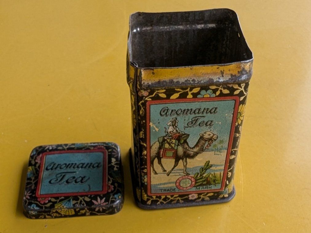 Pots: Blechdose Aromana Tee antik und rar – D'occasion à Mönchaltorf par Blechfreund 4